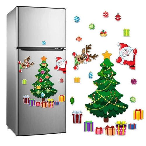 Christmas Fridge Magnet Decoration Set for Kids DIY Holiday Kitchen Decor