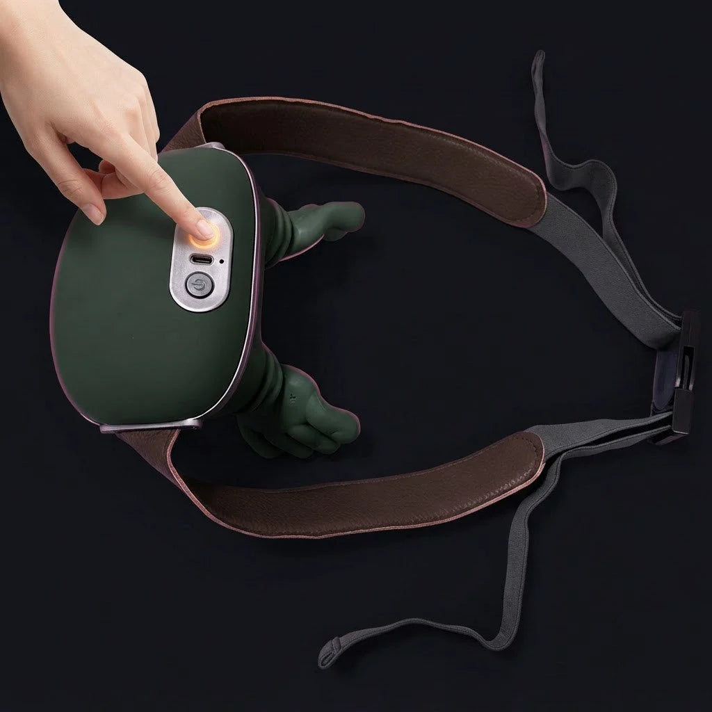 Masajeador de Cuello con Calor · Mano de Masaje 4D