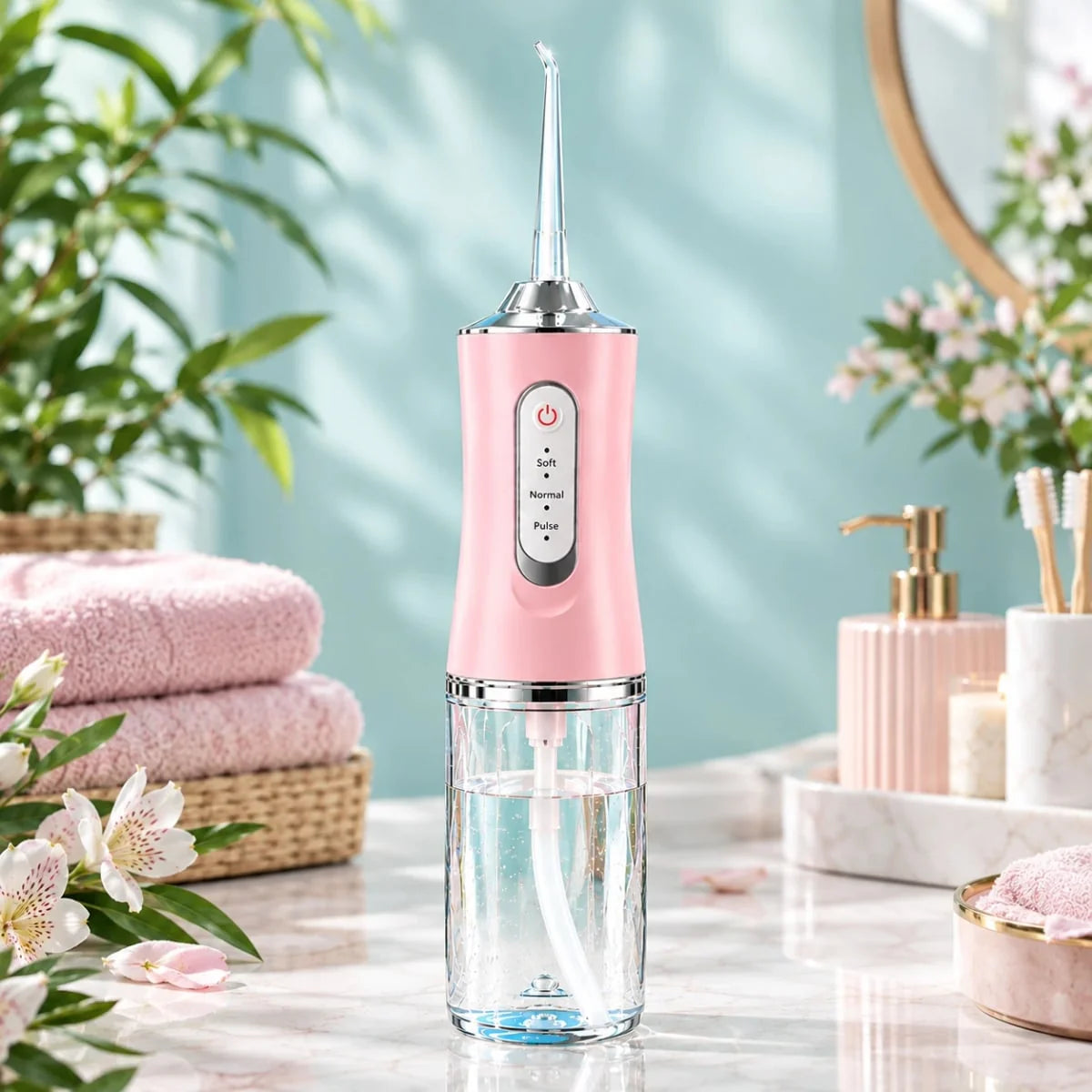 Portable Water Flosser Oral Irrigator with 3 Modes