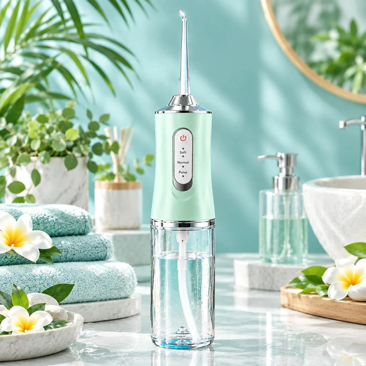 Portable Water Flosser Oral Irrigator with 3 Modes