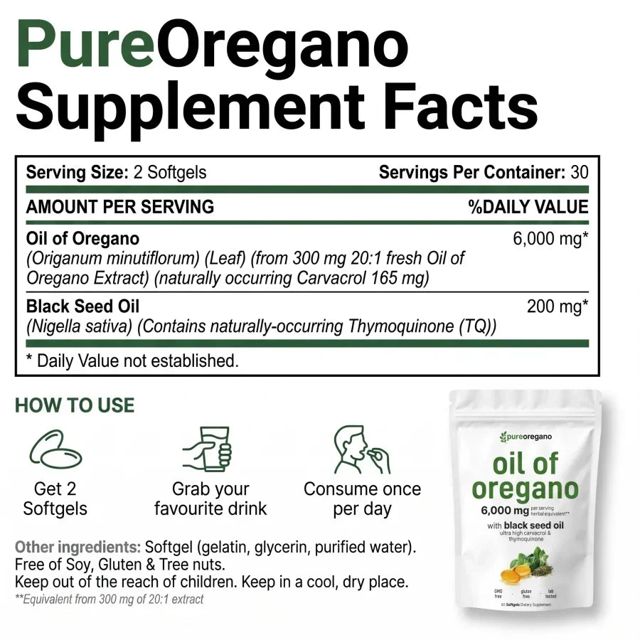 🔥PureOregano™ Oil Of Oregano
