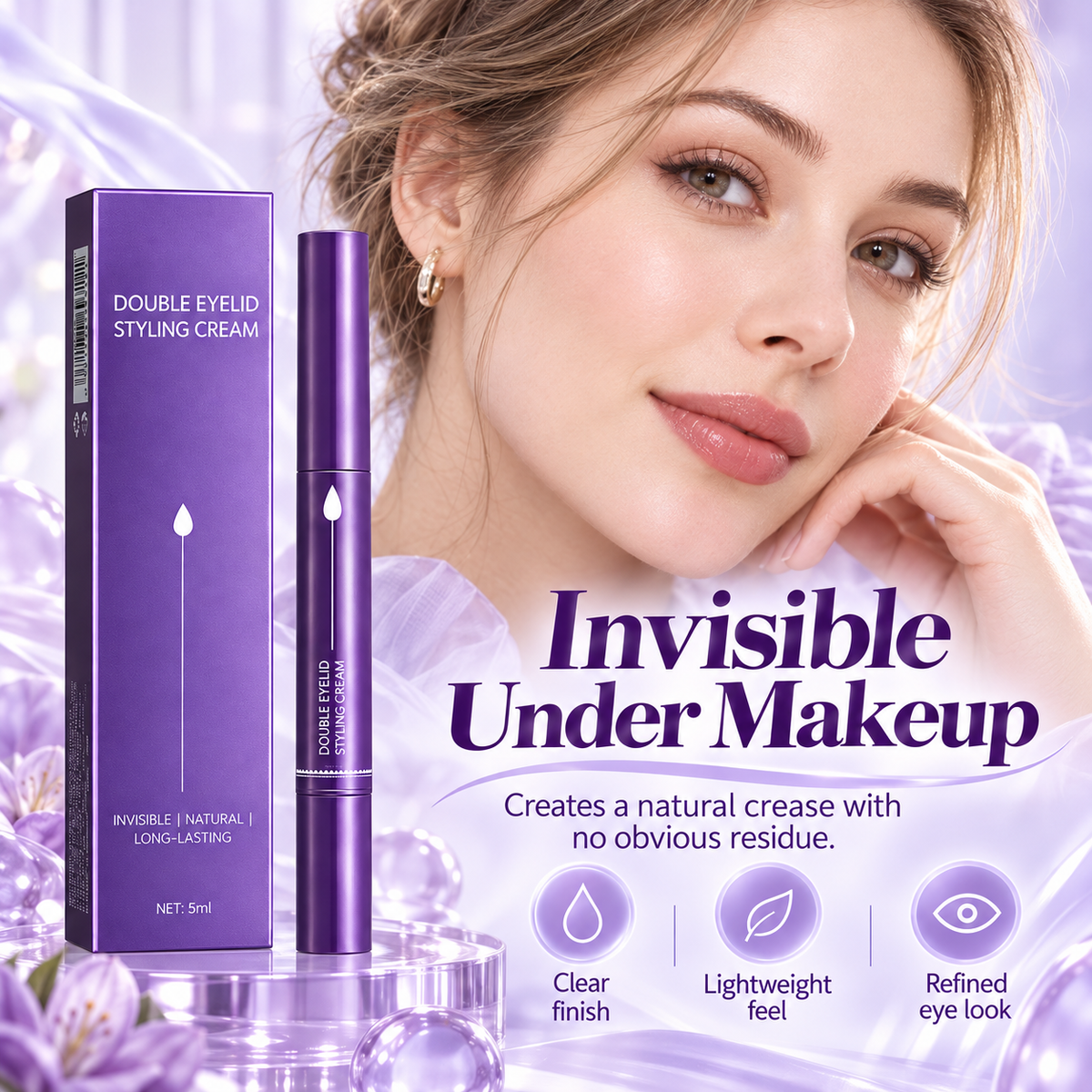 【Buy 1, Get 1 Free】Invisible Double Eyelid Styling Cream Pen