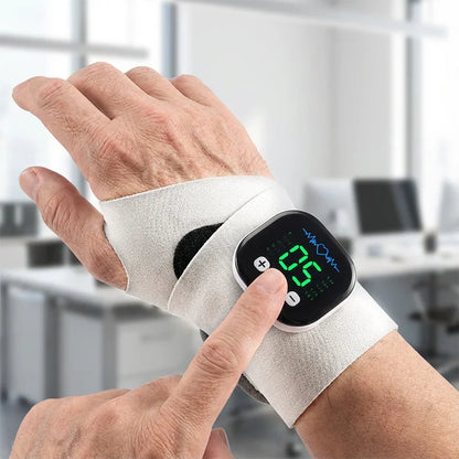 ⏰ Rechargeable Adjustable Electric Wrist Massager – Relieves Pain, Soothes Stiffness & Perfect for Office, Home & Recovery 🌿✨