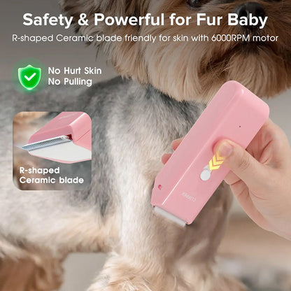 🔥Huge 25% Off Limited Time! Quiet Cordless Pet Clipper 🐶 Sharp Ceramic Blade, IPX7 Waterproof, 90 Mins Long Battery Life🐾