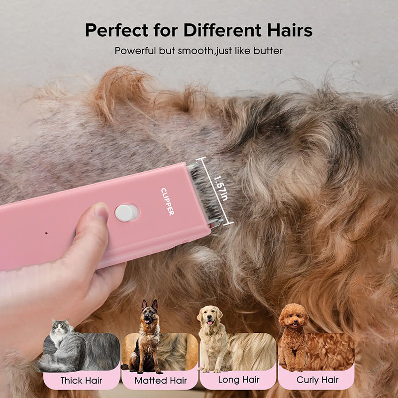 🔥Huge 25% Off Limited Time! Quiet Cordless Pet Clipper 🐶 Sharp Ceramic Blade, IPX7 Waterproof, 90 Mins Long Battery Life🐾