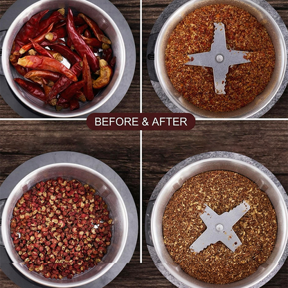 💥Electric Grinder — Stainless Steel, Coffee Beans, Spices, Nuts & Herbs