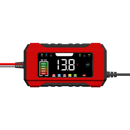 12V 6A Smart Car Battery Charger with LCD Display