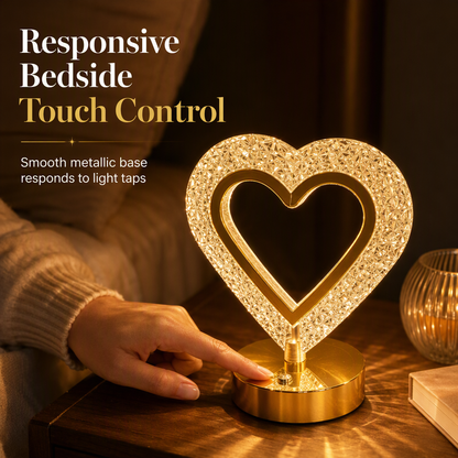 🔮 Crystal Geometric Night Light – Touch Control, 3D Refraction Glow & Rechargeable – Bedroom Atmosphere Lamp 🌙
