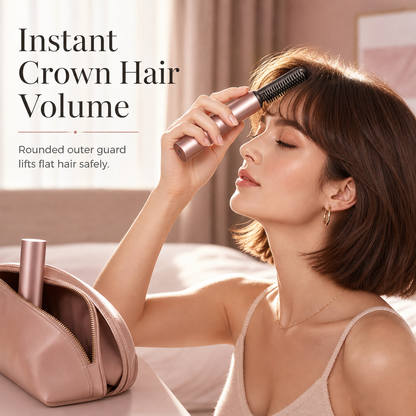💇Add Crown Volume Instantly! Cordless Heated Bangs Styling Comb