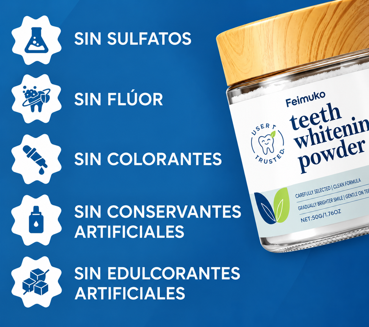 Velydent – Polvo Blanqueador Dental